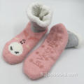 Chaussettes de bottes en microfibre rose